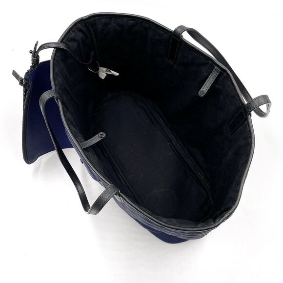 Marc Jacobs Metropolitote Tote Bag Blue Quilted Leather Large‎ - Picture 8 of 12